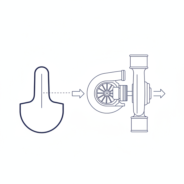 Kamaxel och turbo – illustration